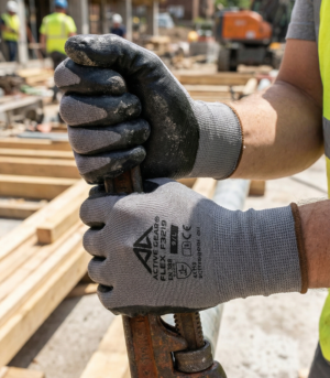 Active Gear Active FLEX Γάντια Εργασίας Νιτριλίου Γκρι - Image 4