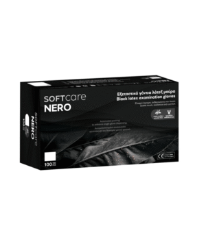 Γάντια Νιτριλίου Soft Care Nero Χωρίς Πούδρα Μαύρο (100 Τεμάχια)