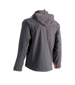 Herock Poseidon Μπουφάν Εργασίας Softshell με Αποσπώμενη Κουκούλα Γκρι - Image 2