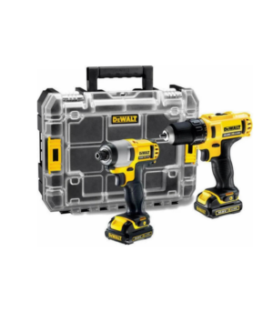 Dewalt Σετ Δραπανοκατσάβιδο & Παλμικό Κατσαβίδι 10.8V με 2 Μπαταρίες 2Ah και Θήκη DCK211D2T