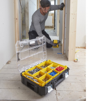 Stanley Fatmax Tstak Ταμπακιέρα Εργαλείων 10 Θέσεων με Αφαιρούμενα Κουτιά Κίτρινη 44x33.3x11.9εκ. - Image 2