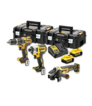 DeWalt DCK384P2T Σετ 3 Εργαλείων 18V XR Brushless (DCD796+DCF887+DCG405+2x5.0Ah+2 Tstak)