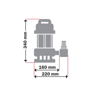 KRAFT 43525 Υποβρύχια Αντλία Ακαθάρτων Υδάτων 900W - Image 2
