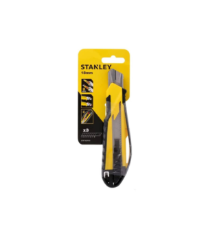 Stanley Φαλτσέτα Πλαστ. Λάμα 18mm Φαρδιά Σπαστή Αυτομ. Γέμισμα & 3 Λάμες - Image 2