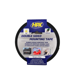 HPX Ταινία Διπλής Όψης Μαύρη 19mm x 10m